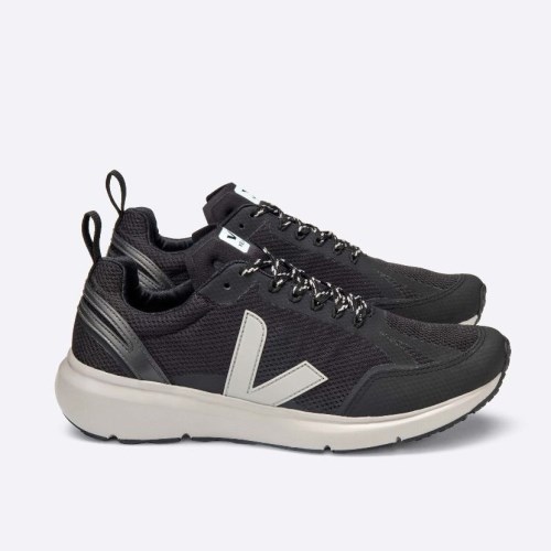 Veja Condor 2 Alveomesh Mens Trainers Black UK 87498